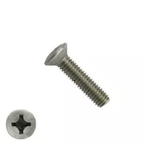 Metaalschroeven lenskop M4 x 25mm DIN966 RVS A2 philips 200 stuks