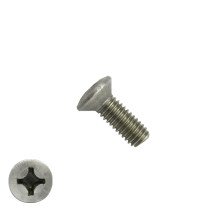 Metaalschroeven lenskop M4 x 8mm DIN966 RVS A2 philips 200 stuks