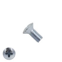 Metaalschroeven lenskop M6 x 20mm DIN966 verzinkt philips 200 stuks