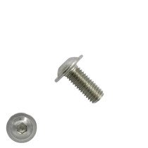 Laagbolkopschroeven laagbolkop met flens M6 x 20mm RVS A2 ISO7380-2 100 stuks