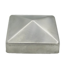 Paalkap pyramide 71x71 mm RVS A2 1 stuk