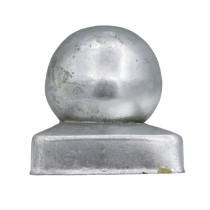 Paalkap bol 71x71 mm thermisch verzinkt 1 stuk