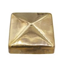 Paalkap pyramide 71x71 mm koper 1 stuk