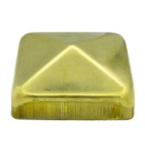 Paalkap pyramide 71x71 mm messing 1 stuk