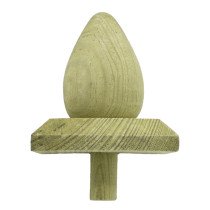Paalkap peer 80x80 mm hout 1 stuk