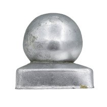 Paalkap bol 71x71 mm thermisch verzinkt 1 stuk