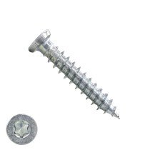 Kozijnschroeven 7,5x42 mm verzinkt platkop TORX 100 stuks