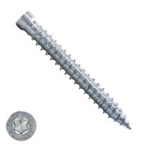 Kozijnschroeven 7,5x72 mm verzinkt cilinderkop TORX 100 stuks