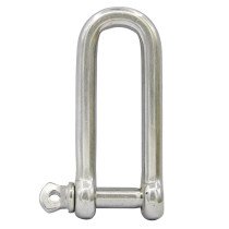 D-sluiting lang 4mm RVS A4 1 stuk