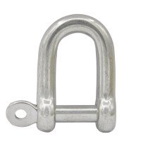 D-sluiting met borgbout 8mm RVS A4 1 stuk
