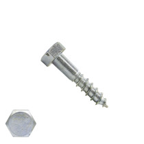 Houtdraadbouten M6 verzinkt 6x25 mm 200 stuks