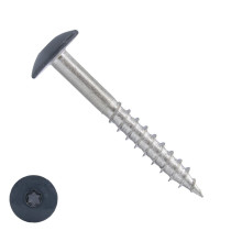 Schroeven voor Trespa® / HPL-platen 4,8x38 mm RAL7016 antracietgrijs RVS A2 TORX 100 stuks