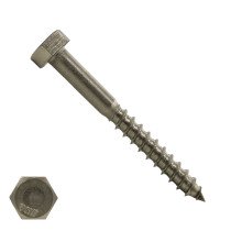 Houtdraadbouten M8 RVS A2 8x65 mm 100 stuks