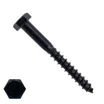 Houtdraadbouten M8 zwart verzinkt 8x60 mm 25 stuks