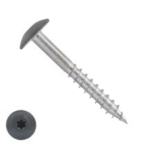 Schroeven voor Trespa® / HPL-platen 4,8x32 mm RAL7012 bazaltgrijs RVS A2 TORX 100 stuks