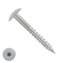 Schroeven voor Trespa® / HPL-platen 4,8x38 mm RAL7035 lichtgrijs RVS A2 TORX 100 stuks