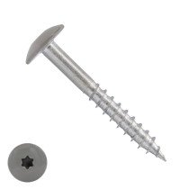 Schroeven voor Trespa® / HPL-platen 4,8x38 mm RAL7039 kwartsgrijs RVS A2 TORX 100 stuks