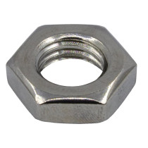 Zeskantmoeren laag M8 DIN439 RVS A2 200 stuks