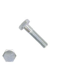 Zeskantbouten M10 x 35mm verzinkt DIN931 100 stuks