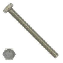 Tapbouten M20 x 130mm RVS A2 DIN933 25 stuks