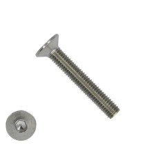 Inbusbouten verzonken kop  M6 x 50mm RVS A2 DIN7991 100 stuks