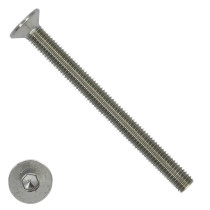 Inbusbouten verzonken kop  M8 x 80mm RVS A2 DIN7991 50 stuks