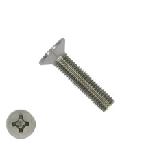 Metaalschroeven platkop M8 x 30mm DIN965 RVS A2 philips 200 stuks
