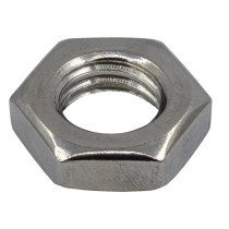 Zeskantmoeren laag M6 DIN439 RVS A2 200 stuks