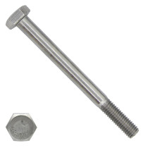 Zeskantbouten M16 x 130mm RVS A4 DIN931 25 stuks