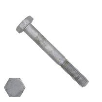 Zeskantbouten M16 x 60mm thermisch verzinkt DIN931 25 stuks
