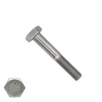 Zeskantbouten M6 x 50mm RVS A2 DIN931 100 stuks