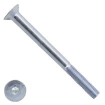 Inbusbouten verzonken kop  M8 x 100mm verzinkt DIN7991 50 stuks
