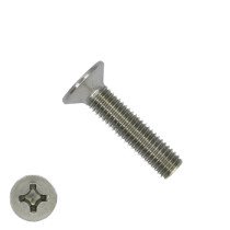 Metaalschroeven platkop M4 x 35mm DIN965 RVS A2 philips 200 stuks