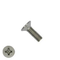 Metaalschroeven platkop M4 x 6mm DIN965 RVS A2 philips 200 stuks