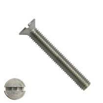 Metaalschroeven platkop M4 x 40mm DIN963 RVS A2 zaagsnede 200 stuks
