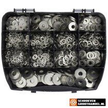 Assortimentskoffer ringen rvs A4 (AISI-316) 1175-delig