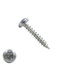 Spaanplaatschroeven 4,5x25mm verzinkt rondkop TORX-20 200 stuks