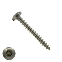 Spaanplaatschroeven 4,5x40mm RVS A2 rondkop TORX 200 stuks