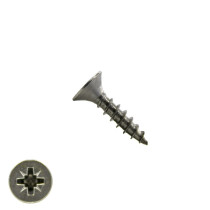 Spaanplaatschroeven 6x20mm RVS A4 platkop pozidriv-3 100 stuks
