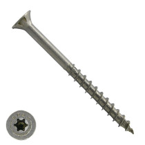Spax spaanplaatschroeven 5x70/41mm RVS A2 platkop TORX 100 stuks