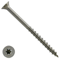 Spax spaanplaatschroeven 5x100mm deeldraad rvs a2 platkop torx 100 stuks