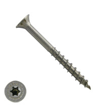 Spax spaanplaatschroeven 5x60mm deeldraad rvs a2 platkop torx 100 stuks