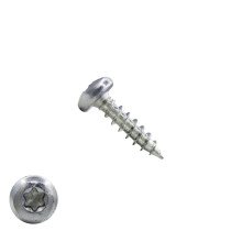 Spaanplaatschroeven 4,5x20mm verzinkt rondkop TORX-20 200 stuks