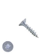 Spaanplaatschroeven 4x20mm verzinkt platkop TORX-20 200 stuks