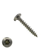 Spaanplaatschroeven 4x30mm RVS A2 rondkop TORX 500 stuks
