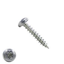 Spaanplaatschroeven 4x30mm verzinkt rondkop TORX-15 200 stuks