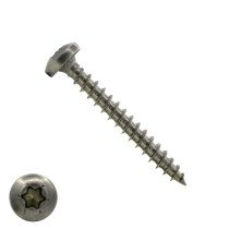 Spaanplaatschroeven 4x40mm RVS A2 rondkop TORX 200 stuks
