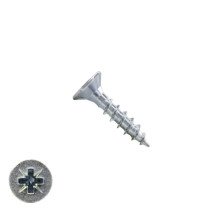 Spaanplaatschroeven 5x16mm verzinkt platkop pozidriv-2 200 stuks