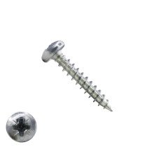 Spaanplaatschroeven 5x30mm verzinkt rondkop pozidriv-2 200 stuks