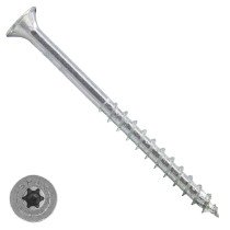 Spax spaanplaatschroeven 5x100mm deeldraad verzinkt platkop torx 200 stuks